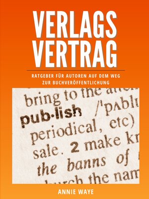 cover image of Verlagsvertrag